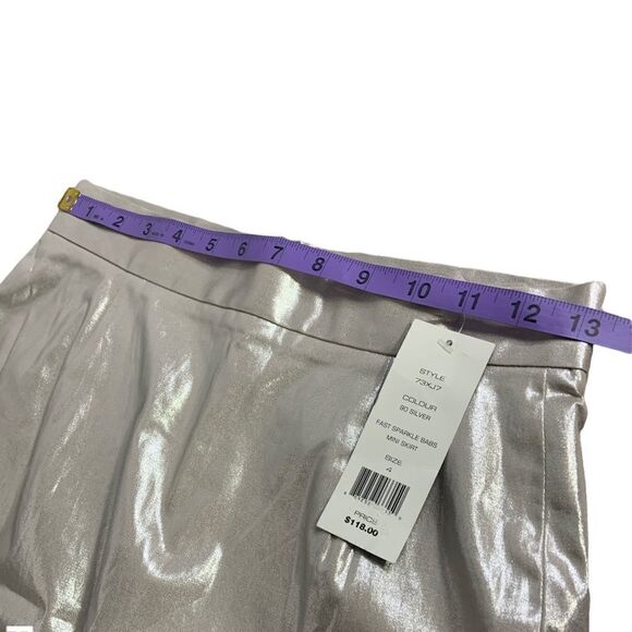 🚨 🆕 French Connection Fast Sparkle Babs Mini Skirt - Picture 11 of 11